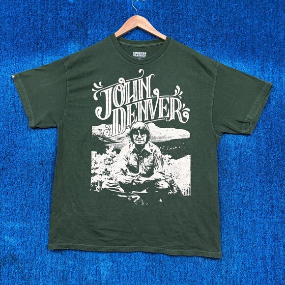John Denver Spirit Album Cover Folk Country Legend Tee OS - Picture 1 of 5